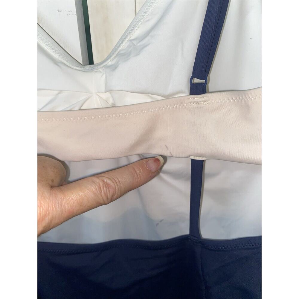 New With Tags Lively One Piece Bathing Suit Swimsuit Color block Sz Medium - Picture 5 of 8